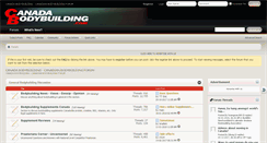 Desktop Screenshot of canadabodybuilding.com